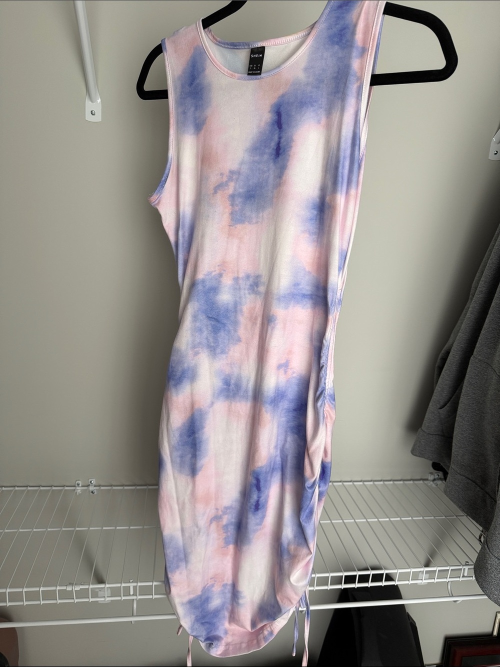 Tie-Dye Pastel Sleeveless Bodycon Dress